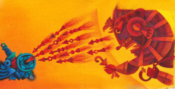 He Threw Fire Arrows Toards the Wind